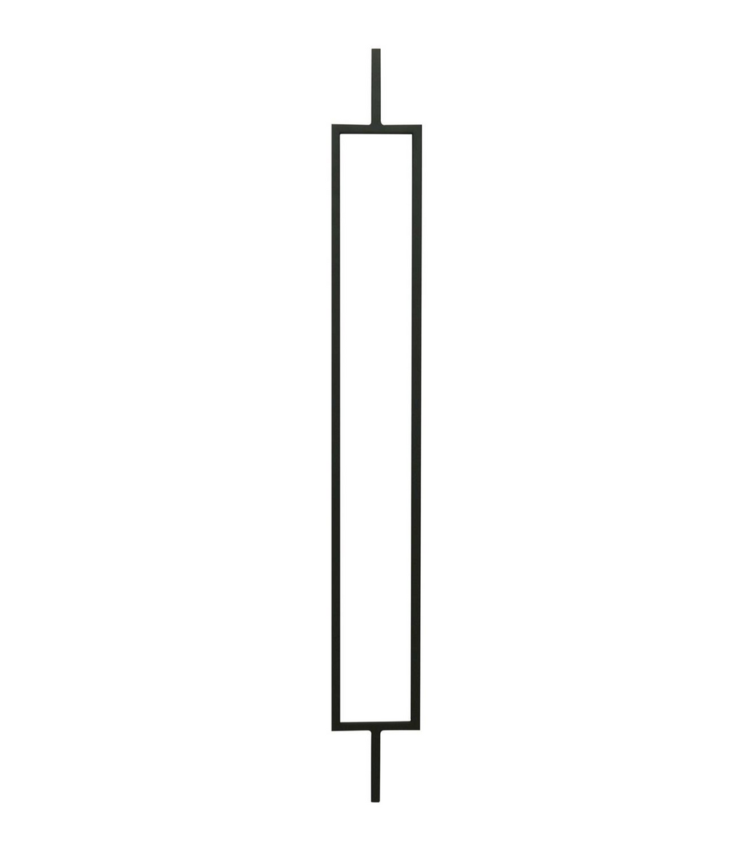Rectangle Black Iron Powder Coated Baluster