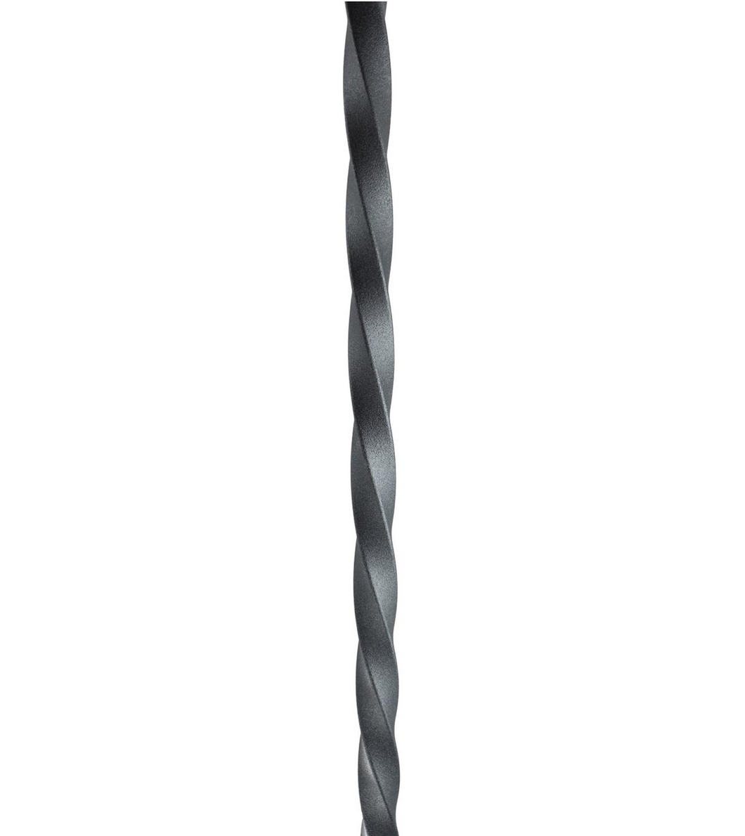 Single Twist Black Iron Powder Coated Balusters