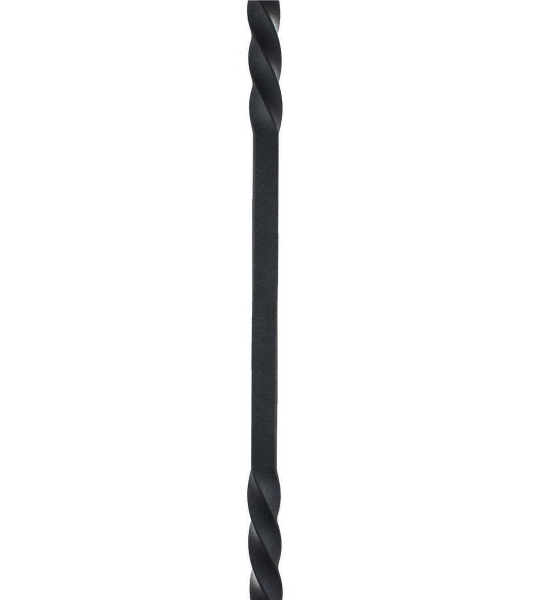 Double Twist Black Iron Powder Coated Balusters