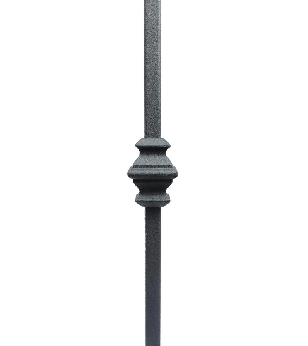 Single Knuckle Black Iron Powder Coated Balusters